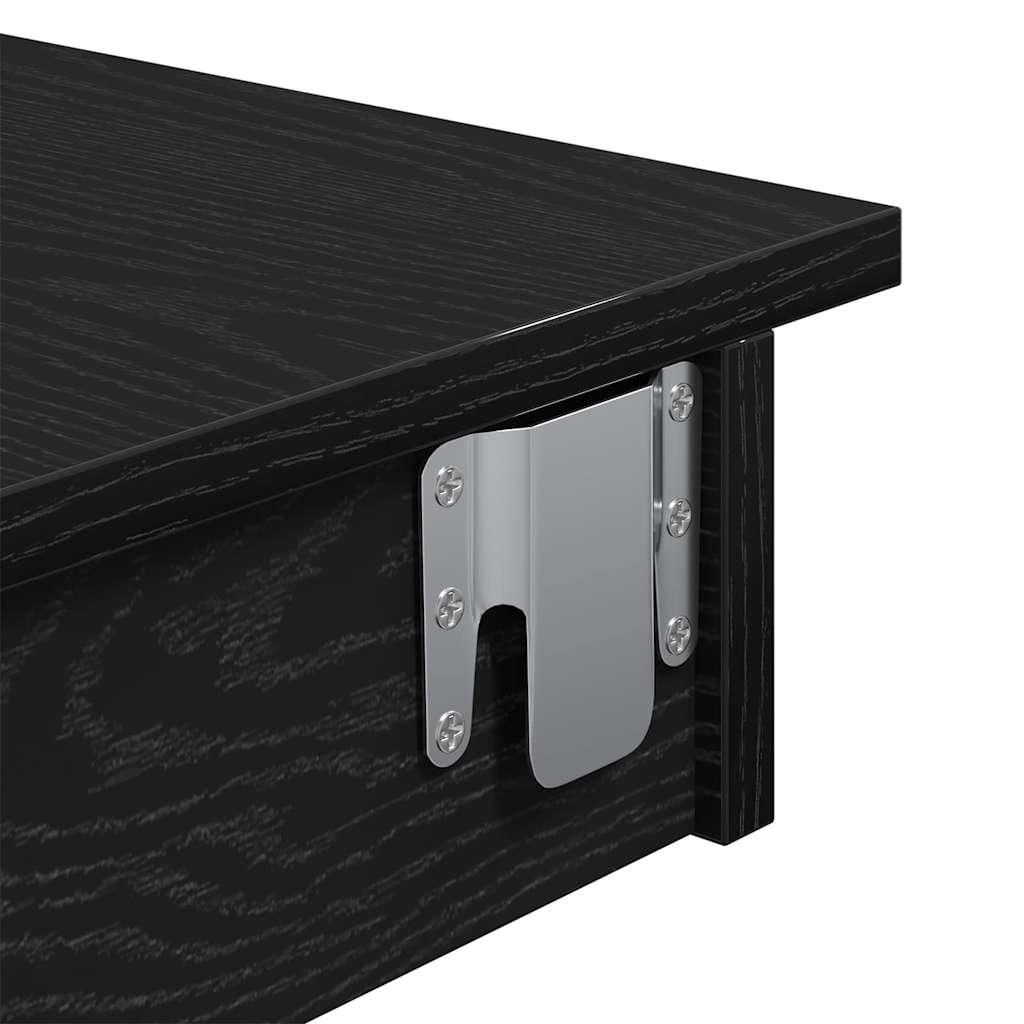 Wand Bar Tisch Schwarze Eiche 102 x 55 x 103,5 cm Holzwerkstoff