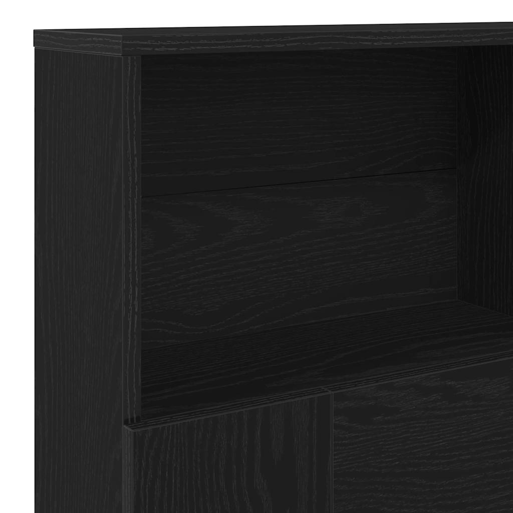 Kopfteil Schrank Schwarze Eiche 200 x 19 x 103.5 cm Spanplatte