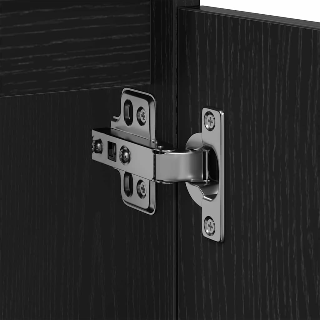 Spülenschrank Schwarze Eiche 80 x 33 x 60 cm Holzwerkstoff