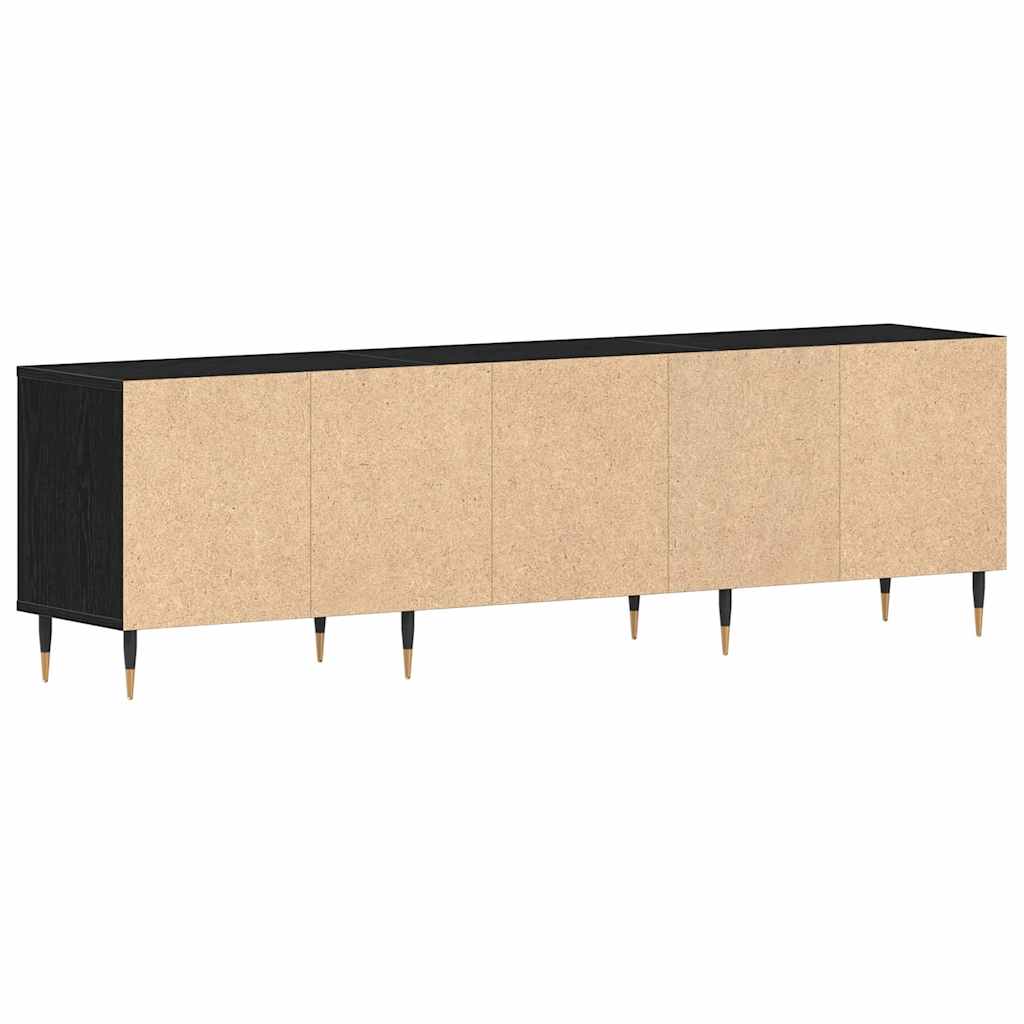 TV-Schränk Schwarze Eiche 150 x 30 x 44.5 cm Holzwerkstoff