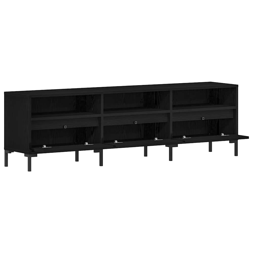 TV-Schränk Schwarze Eiche 150 x 30 x 44.5 cm Holzwerkstoff