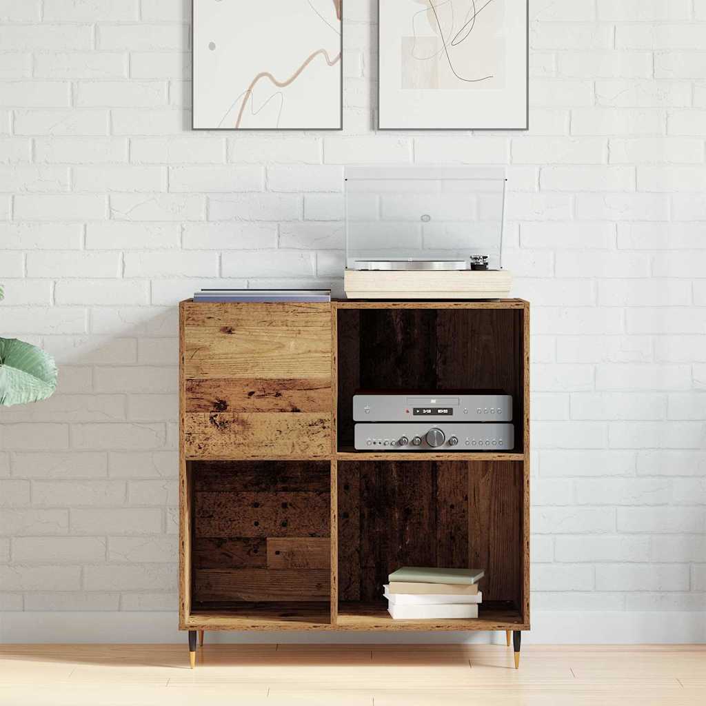 Schallplattenschrank Altholz 85 x 38 x 89 cm Holzwerkstoff