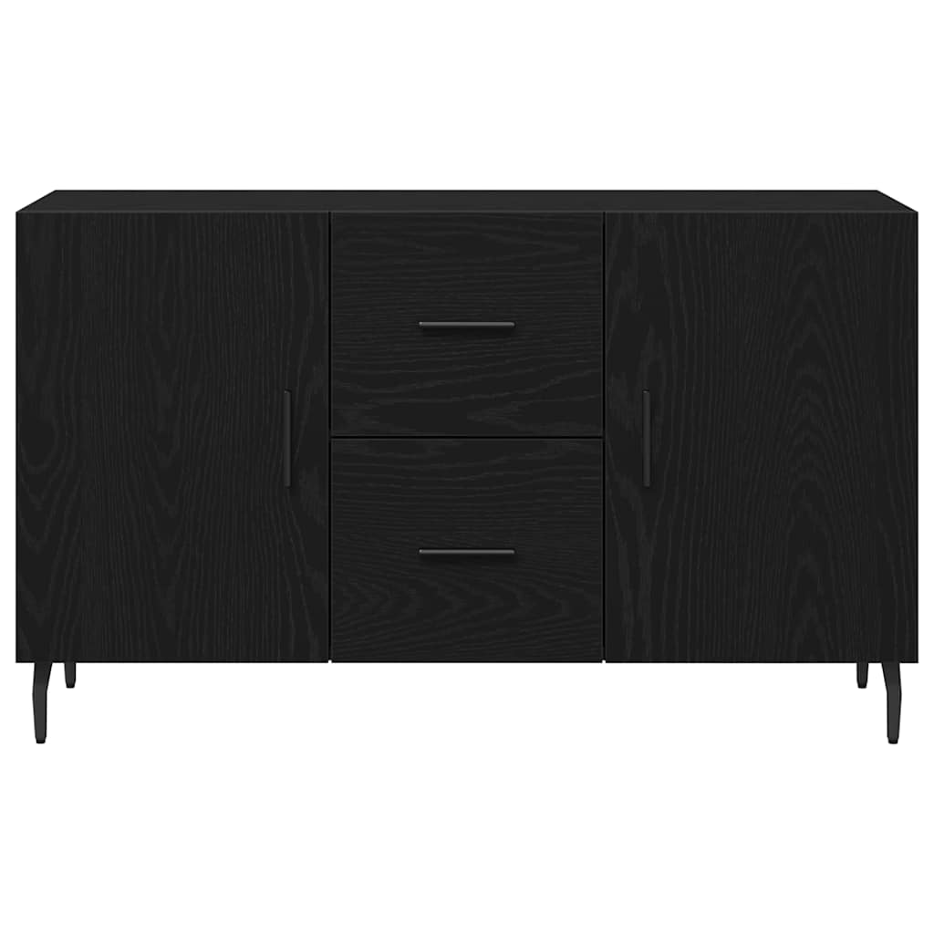 Sideboard Schwarz Eichen-Optik 100 x 36 x 60 cm Holzwerkstoff