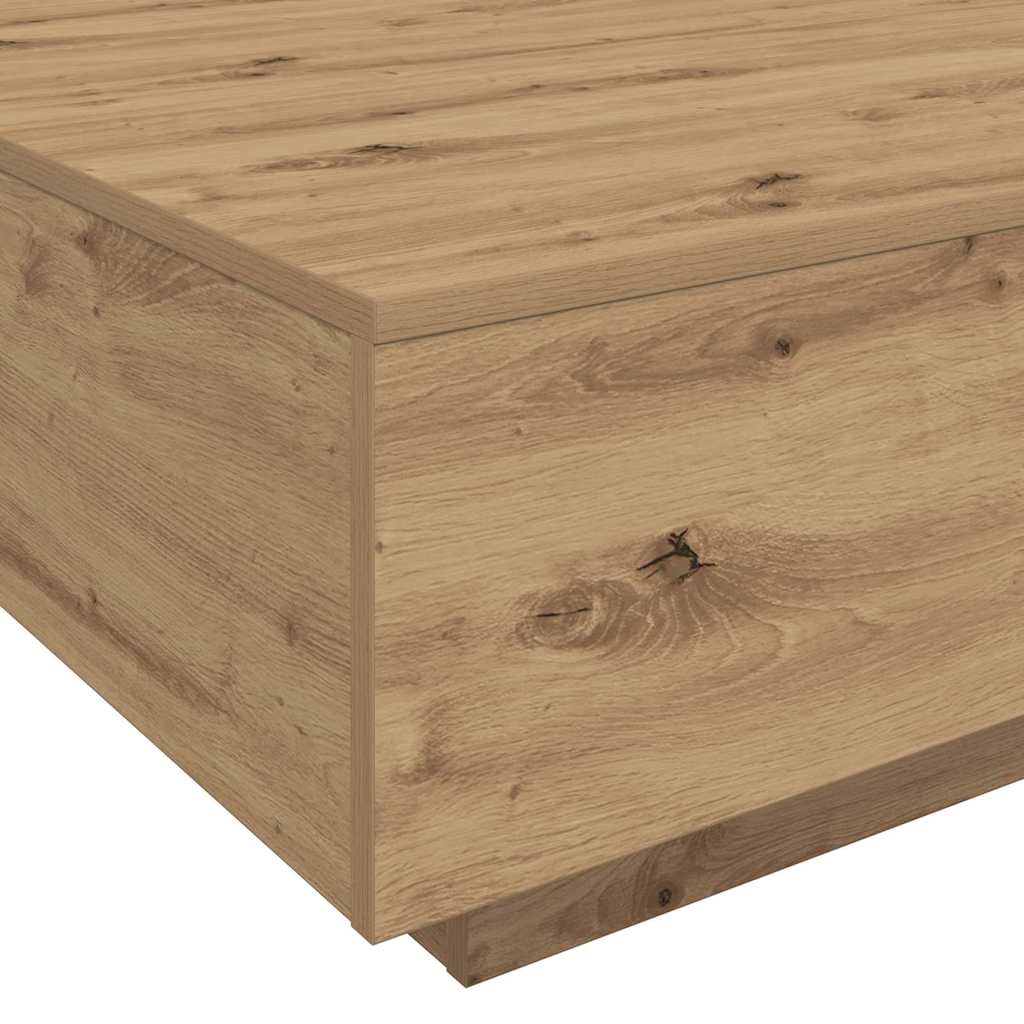 Couchtisch Eiche handwerklich 55 x 55 x 31 cm Holzwerkstoff