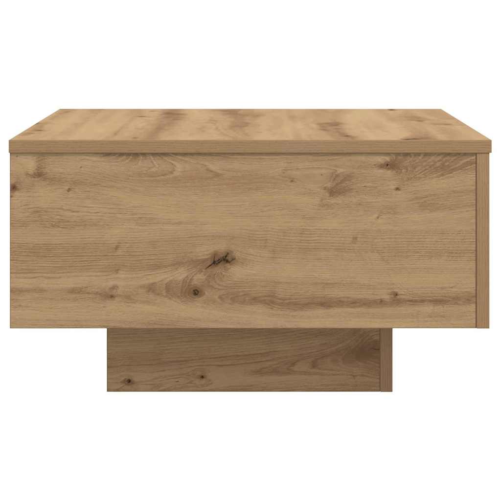 Couchtisch Eiche handwerklich 55 x 55 x 31 cm Holzwerkstoff
