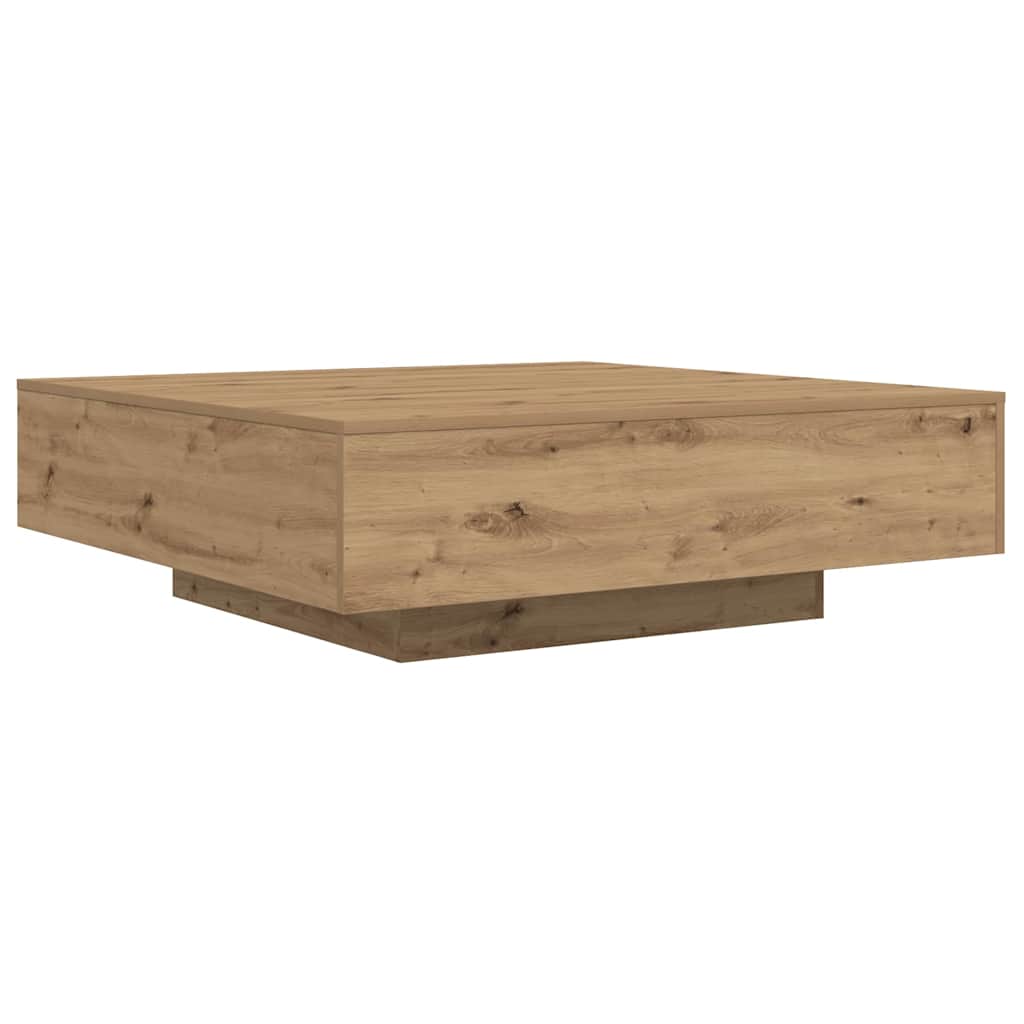 Couchtisch Eiche handwerklich 100 x 100 x 31 cm Holzwerkstoff