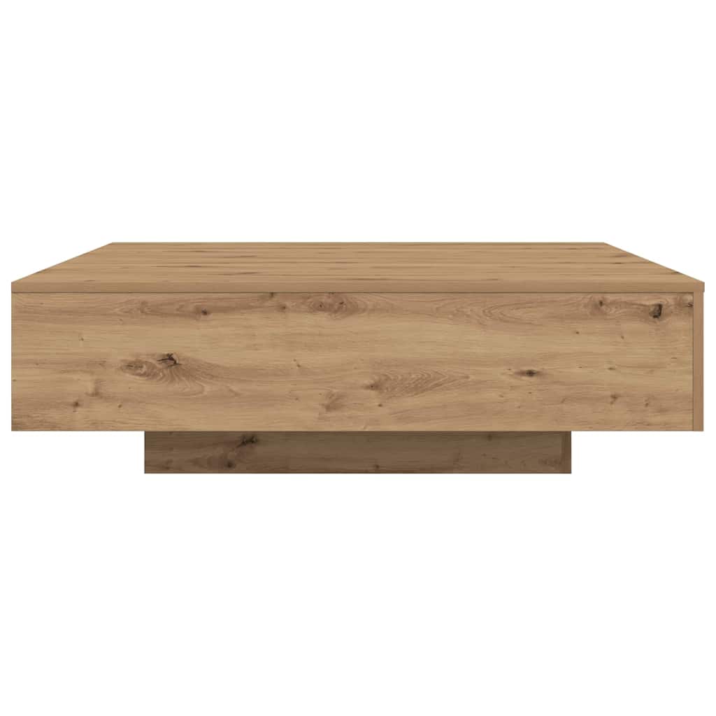 Couchtisch Eiche handwerklich 100 x 100 x 31 cm Holzwerkstoff