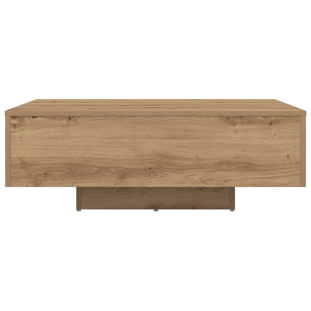 Couchtisch Eiche handwerklich 85 x 55 x 31 cm Holzwerkstoff
