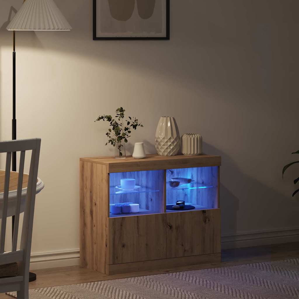 Sideboard Braun 81 x 37 x 67 cm Holzwerkstoff