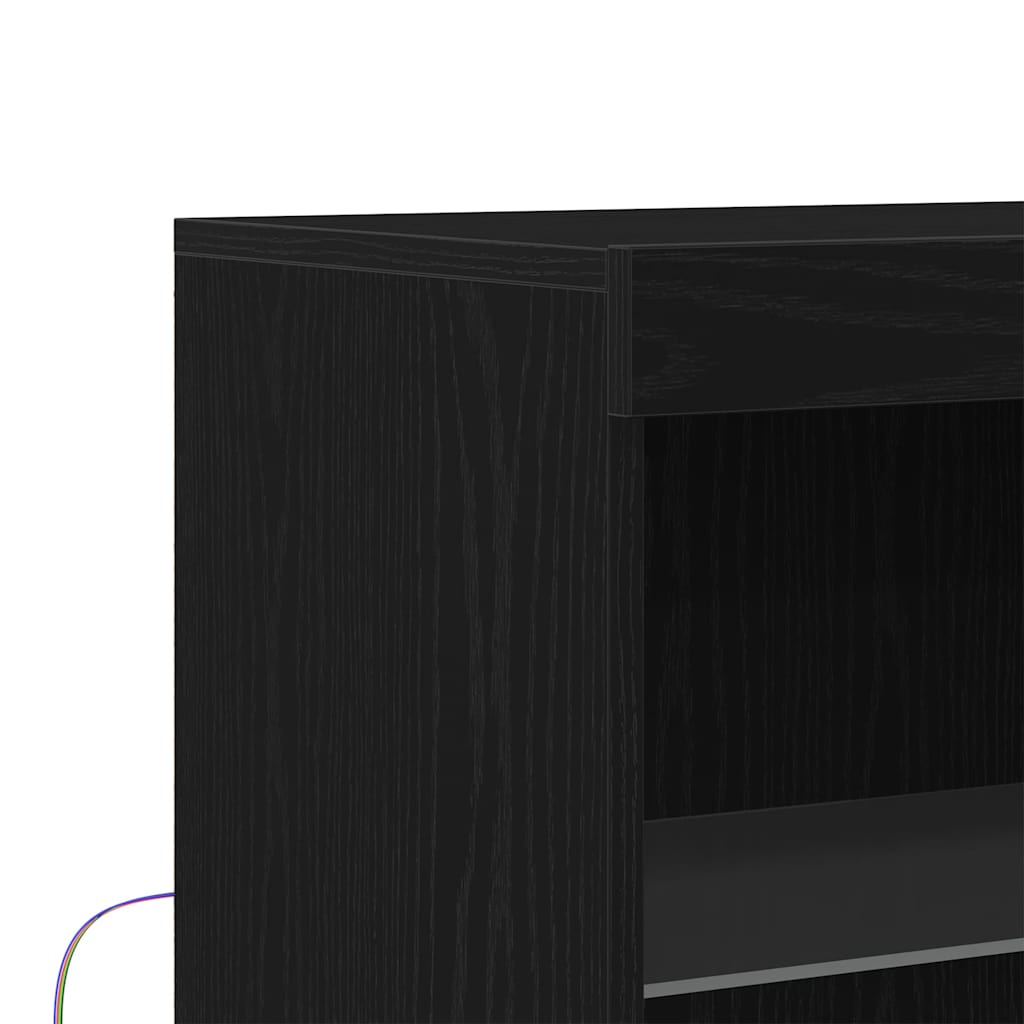 Sideboard Schwarz 60 x 37 x 100 cm Holzwerkstoff