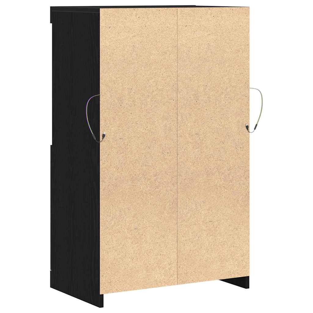 Sideboard Schwarz 60 x 37 x 100 cm Holzwerkstoff