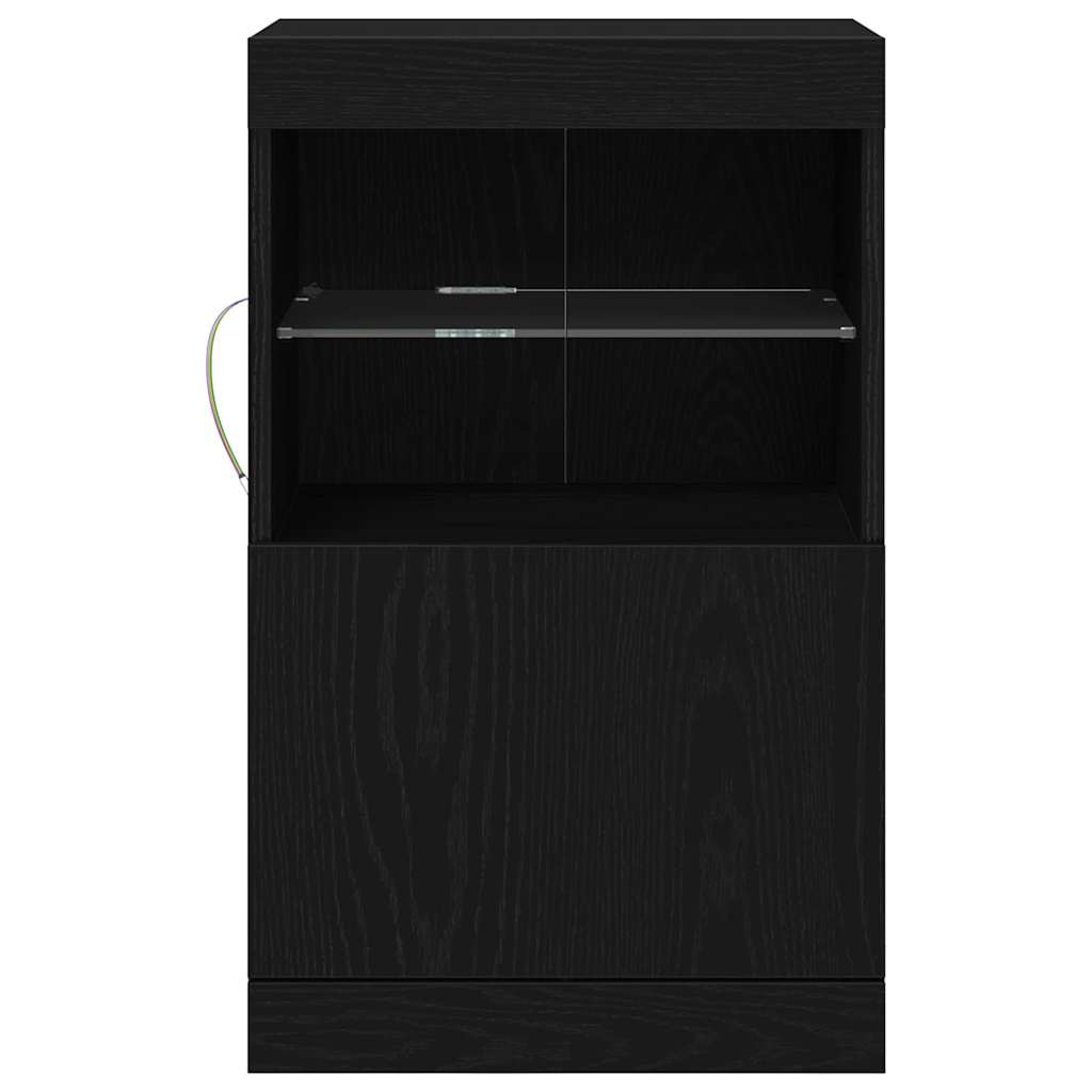 Sideboard Schwarze Eiche 41 x 37 x 67 cm Holzwerkstoff