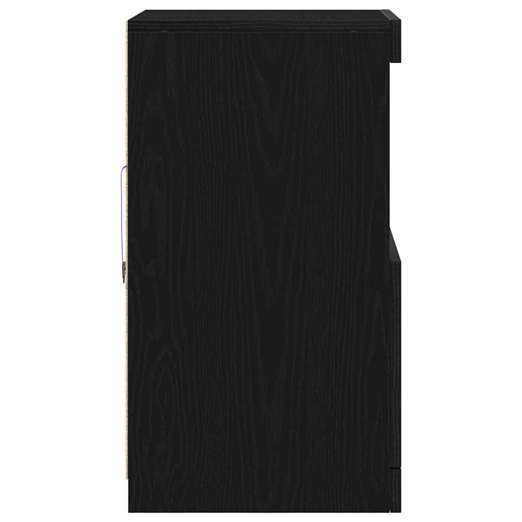 Sideboard Schwarze Eiche 41 x 37 x 67 cm Holzwerkstoff