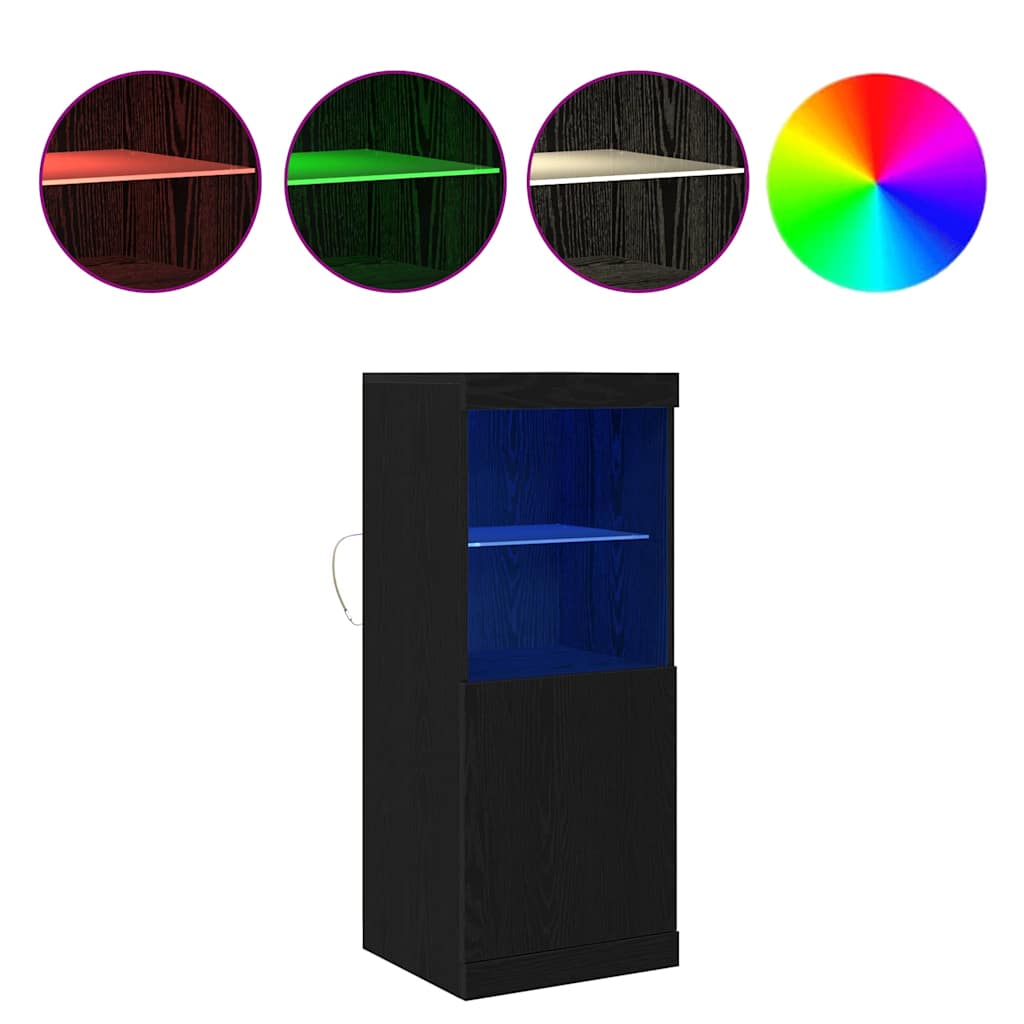 Sideboard Schwarze Eiche 41 x 37 x 100 cm Holzwerkstoff