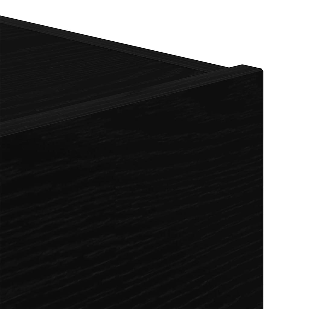 Nachttisch mit Schubladen Schwarze Eiche