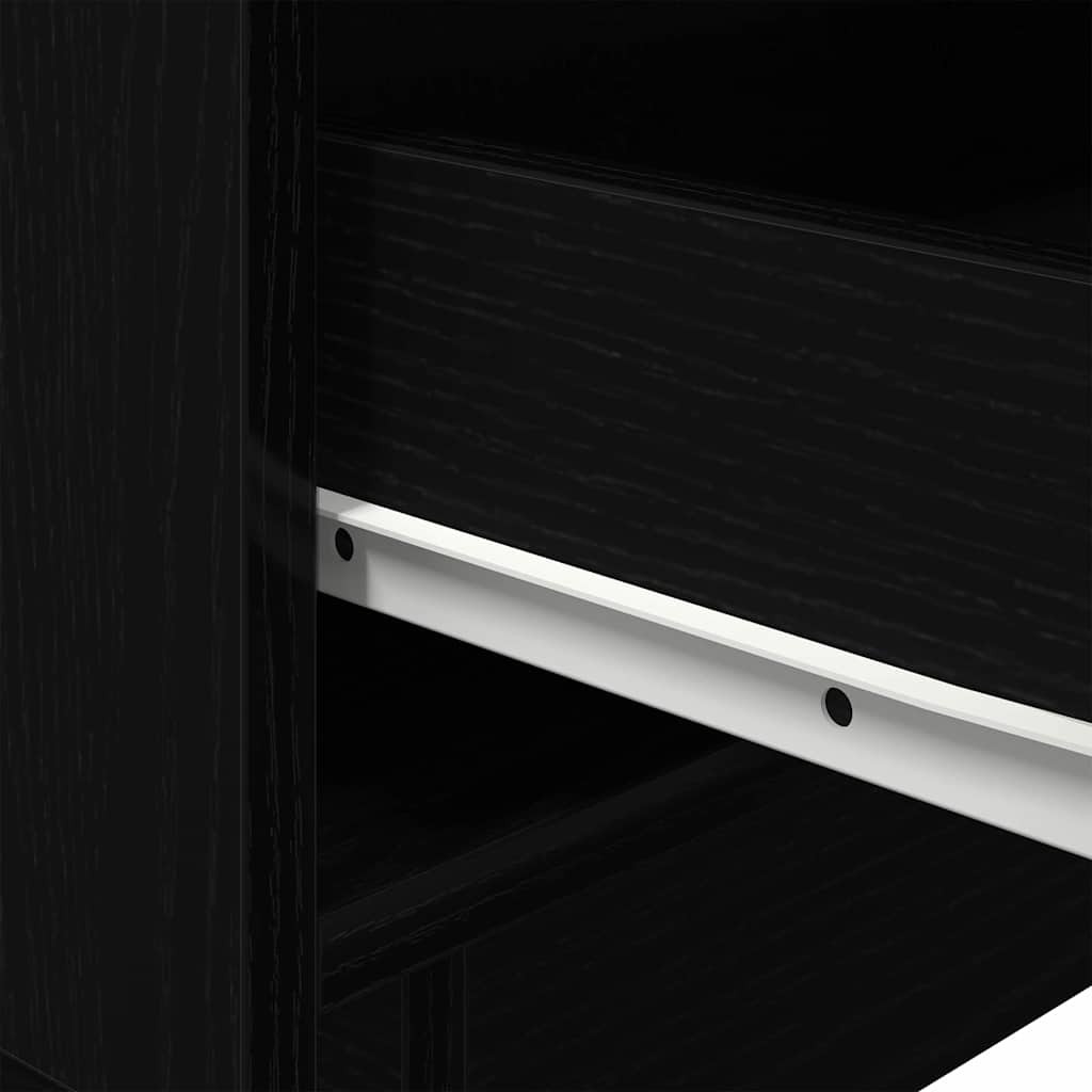 Nachttisch mit Schubladen 2 pcs Schwarze Eiche