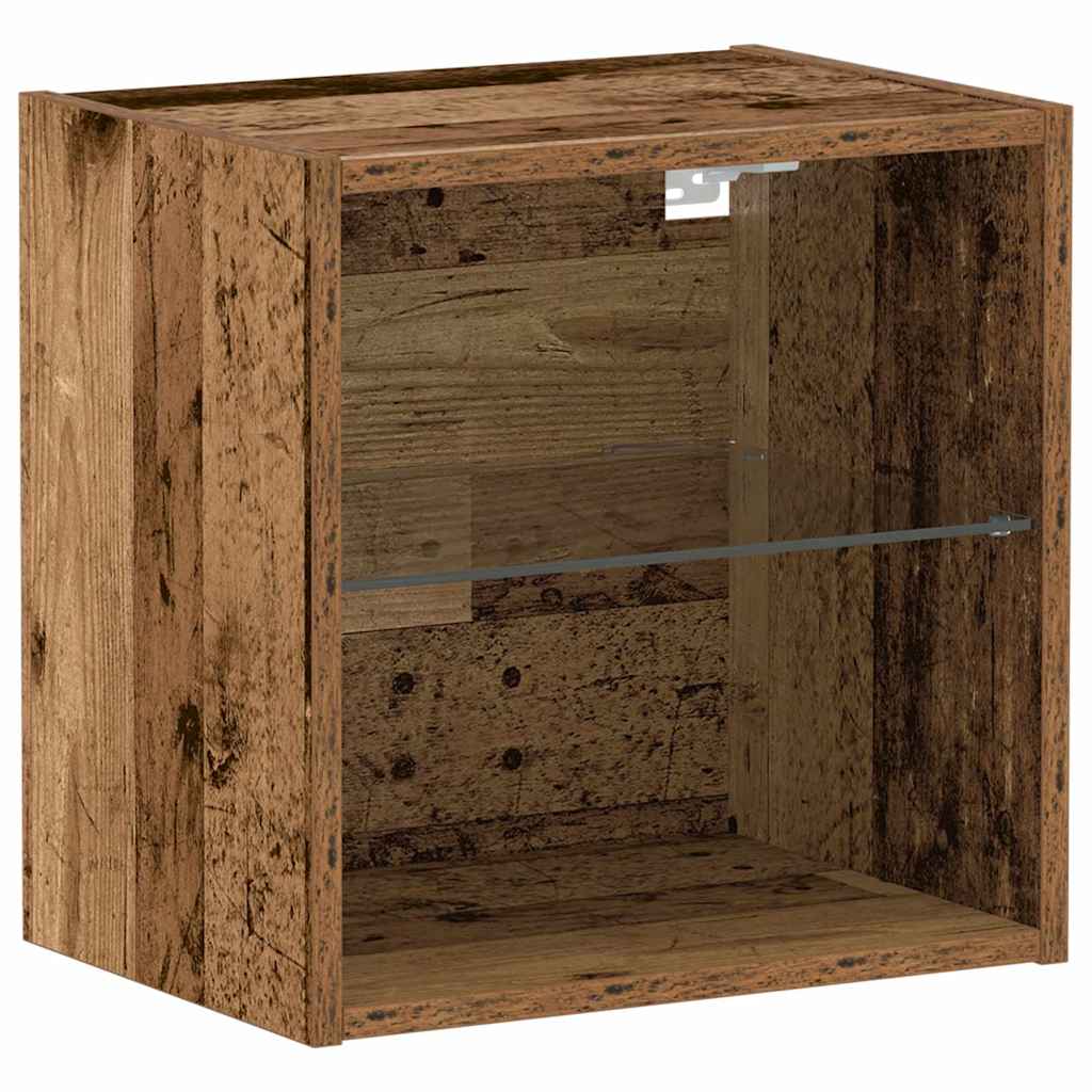 Schweberegal 2 pcs Braun 40 x 28.5 x 40 cm Holzwerkstoff