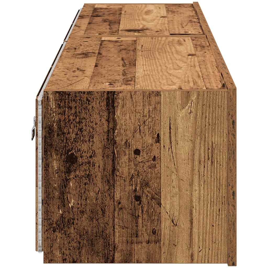TV-Wandregal Wandmontiert Altholz 80 x 35 x 31 cm Holzwerkstoff