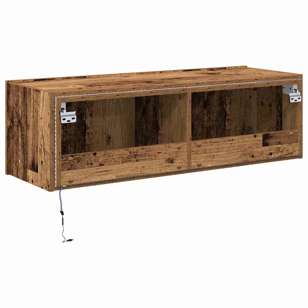 TV-Wandregal Altholz 100 x 35 x 31 cm Holzwerkstoff