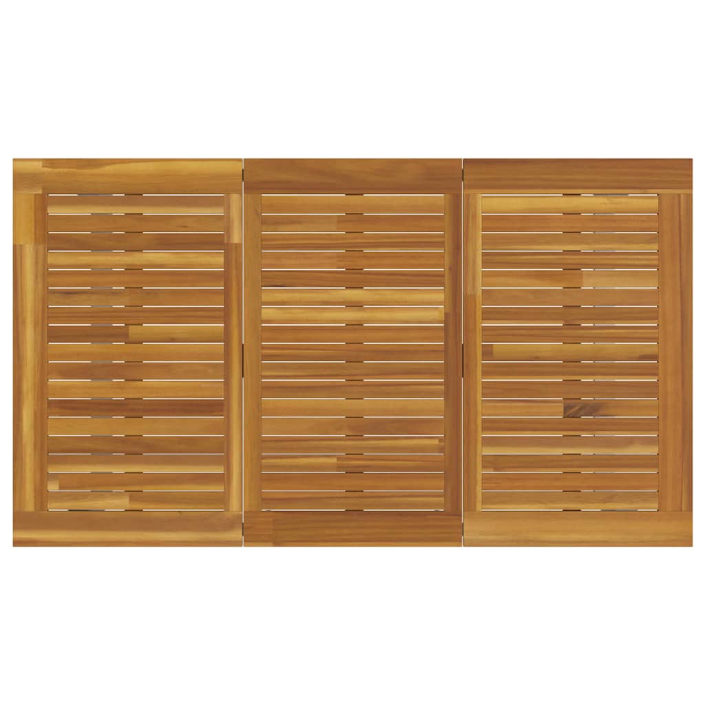 Garten-Eßtisch Grau 140 x 80 x 75 cm