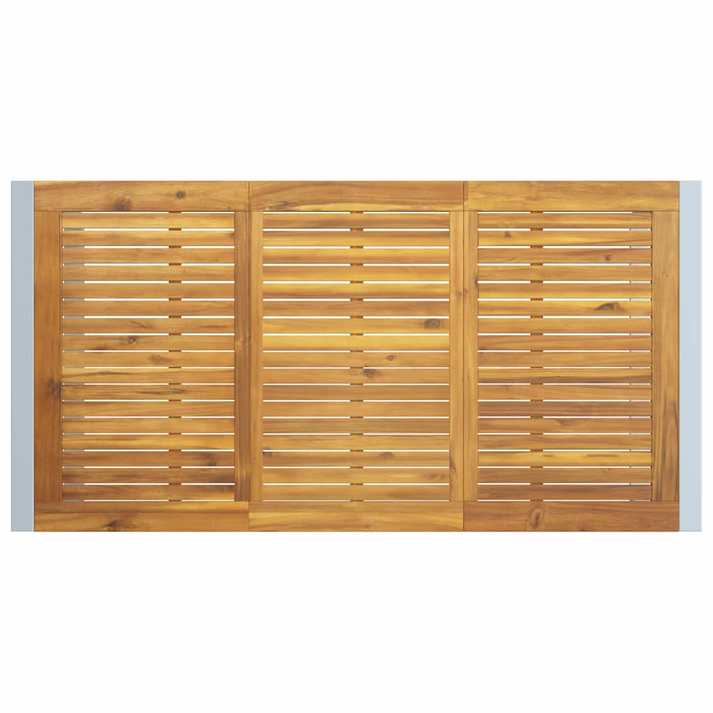 Garten-Eßtisch Grau 160 x 80 x 75 cm