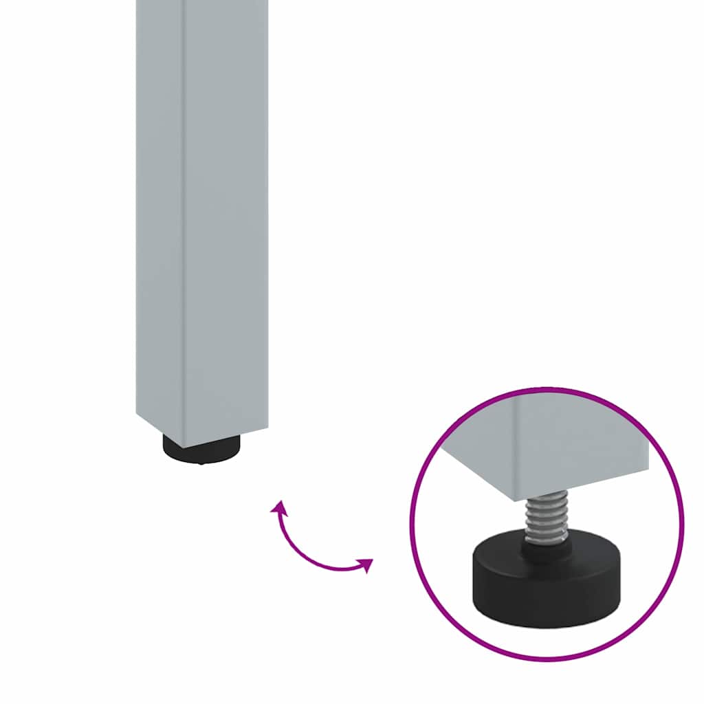 Gartentische Natur und Grau 150 x 90 x 75 cm Akazie Massivholz