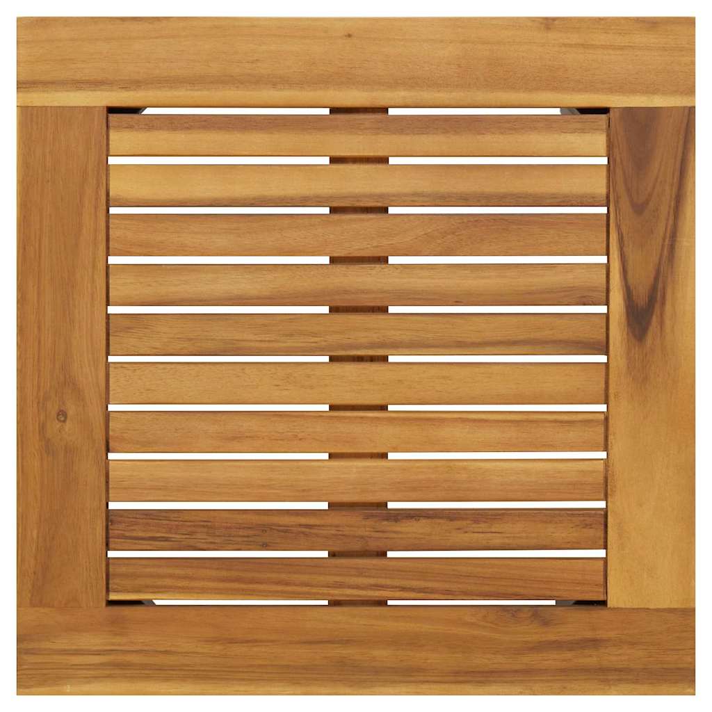 Gartentische Natur und Grau 45 x 45 x 38 cm Akazie Massivholz