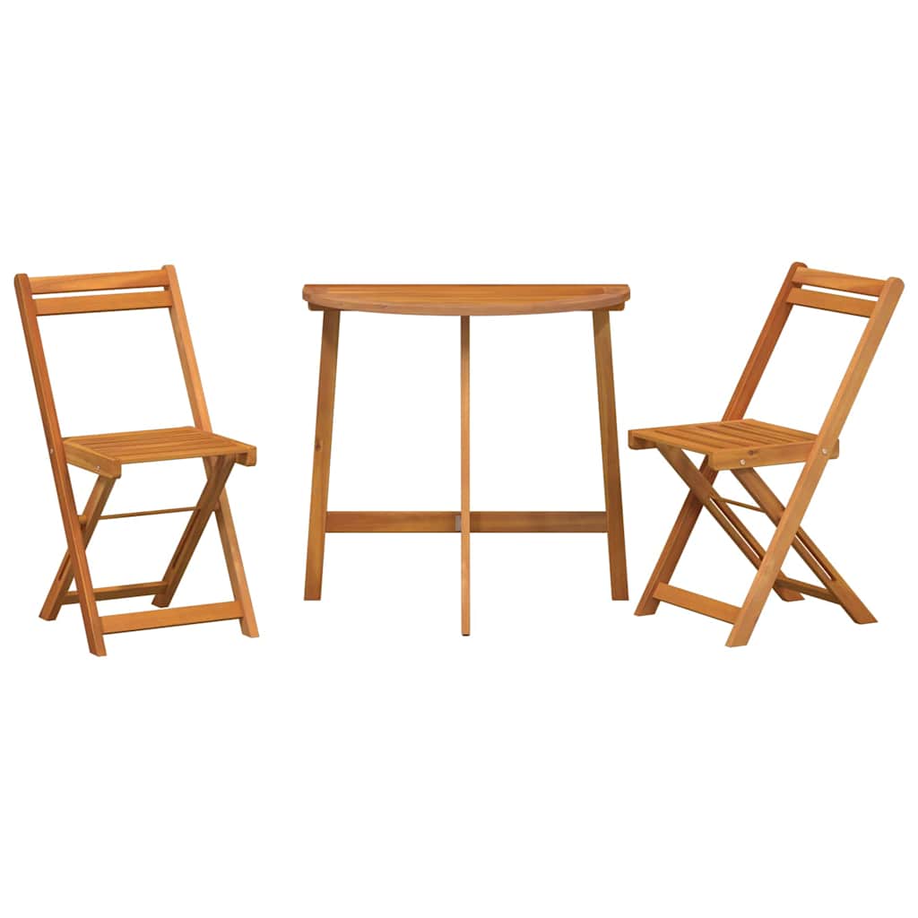 Bistrogarnitur 3 pcs Braun Akazie Massivholz