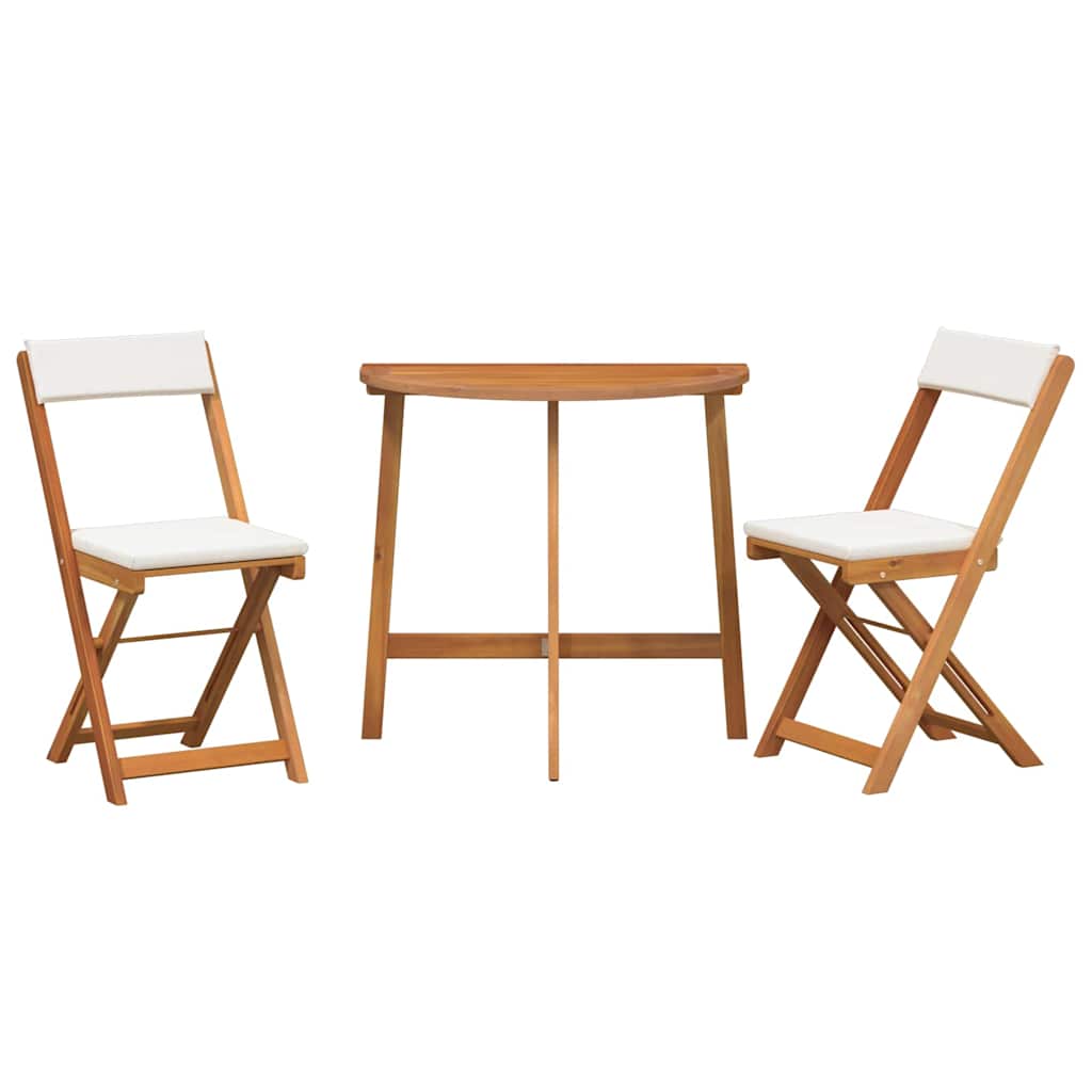 Bistrogarnitur 3 pcs Braun Akazie Massivholz