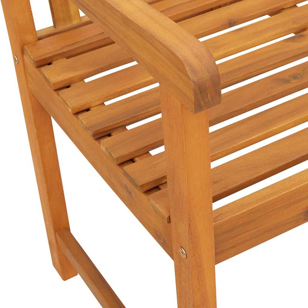 Gartenbank Braun 220 x 56 x 90 cm Massivholz Akazie