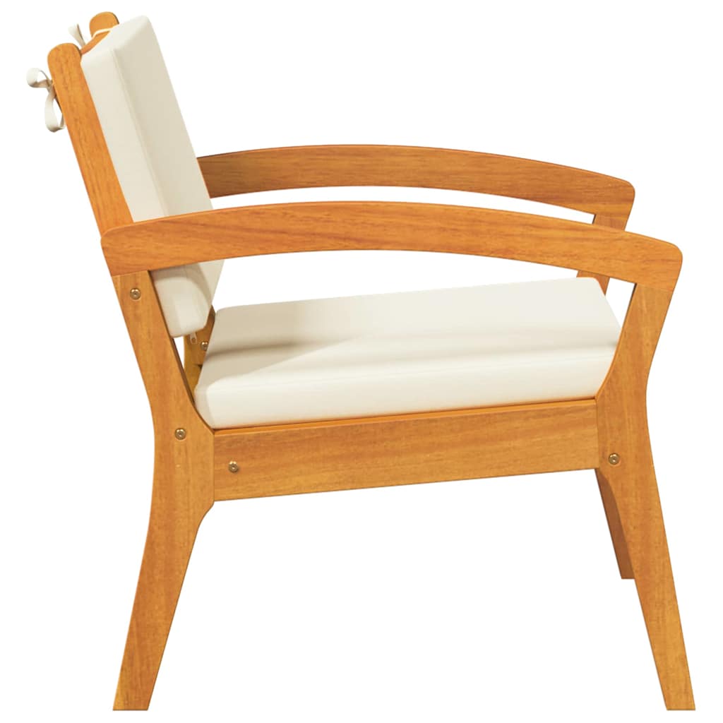 Gartenstuhl 2 pcs Braun Massivholz Akazie