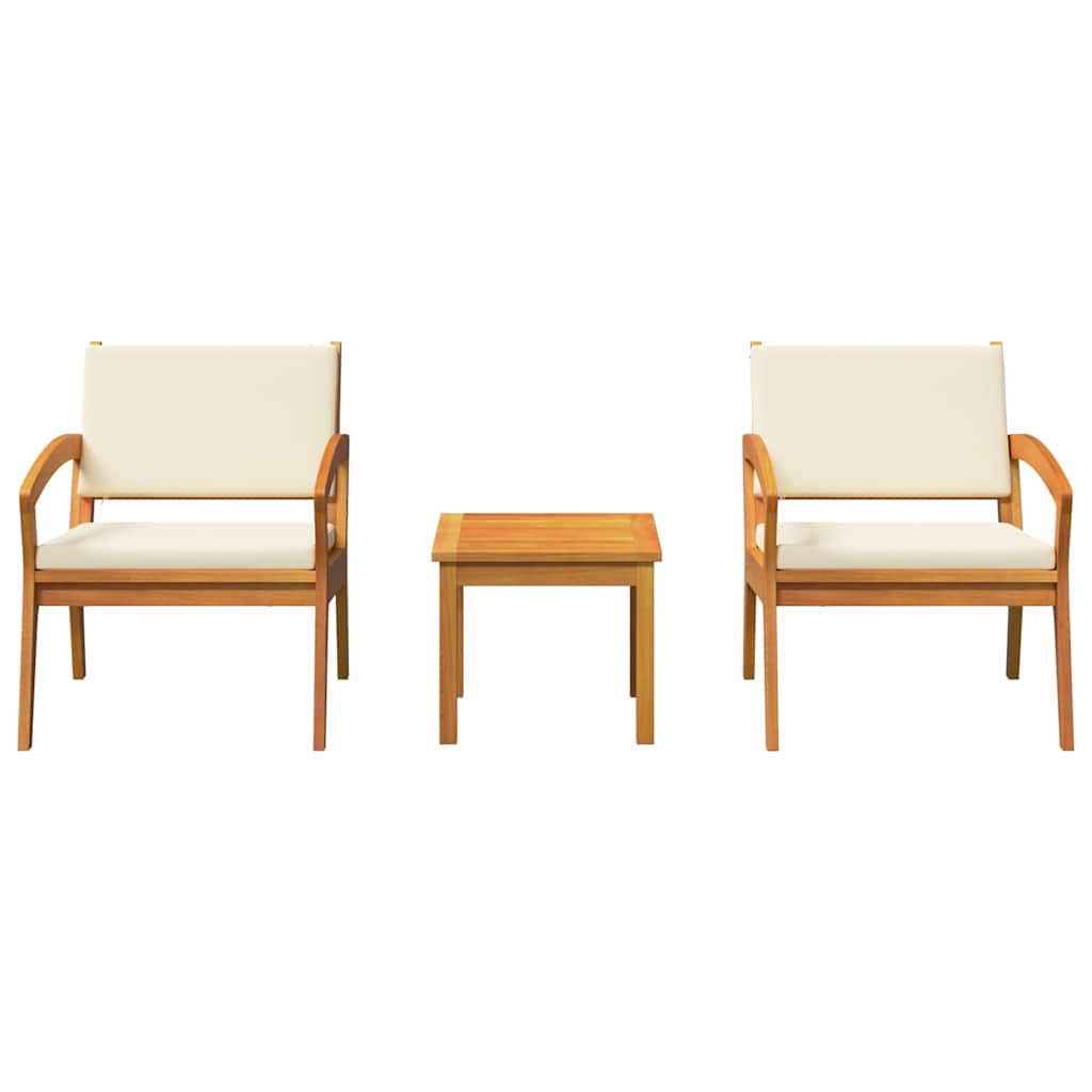 Bistrogarnitur Braun 45 x 45 x 38cm Massivholz Akazie