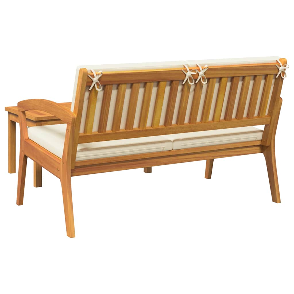 Bistrogarnitur mit Kissen 2 pcs Braun Massivholz Akazie