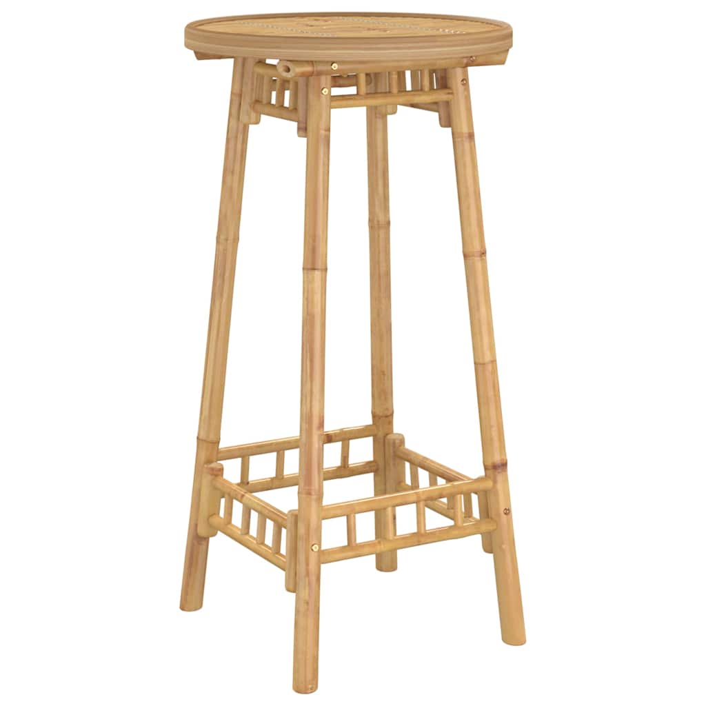 Garten-Bartisch Rund Ø55x100 cm Bambus