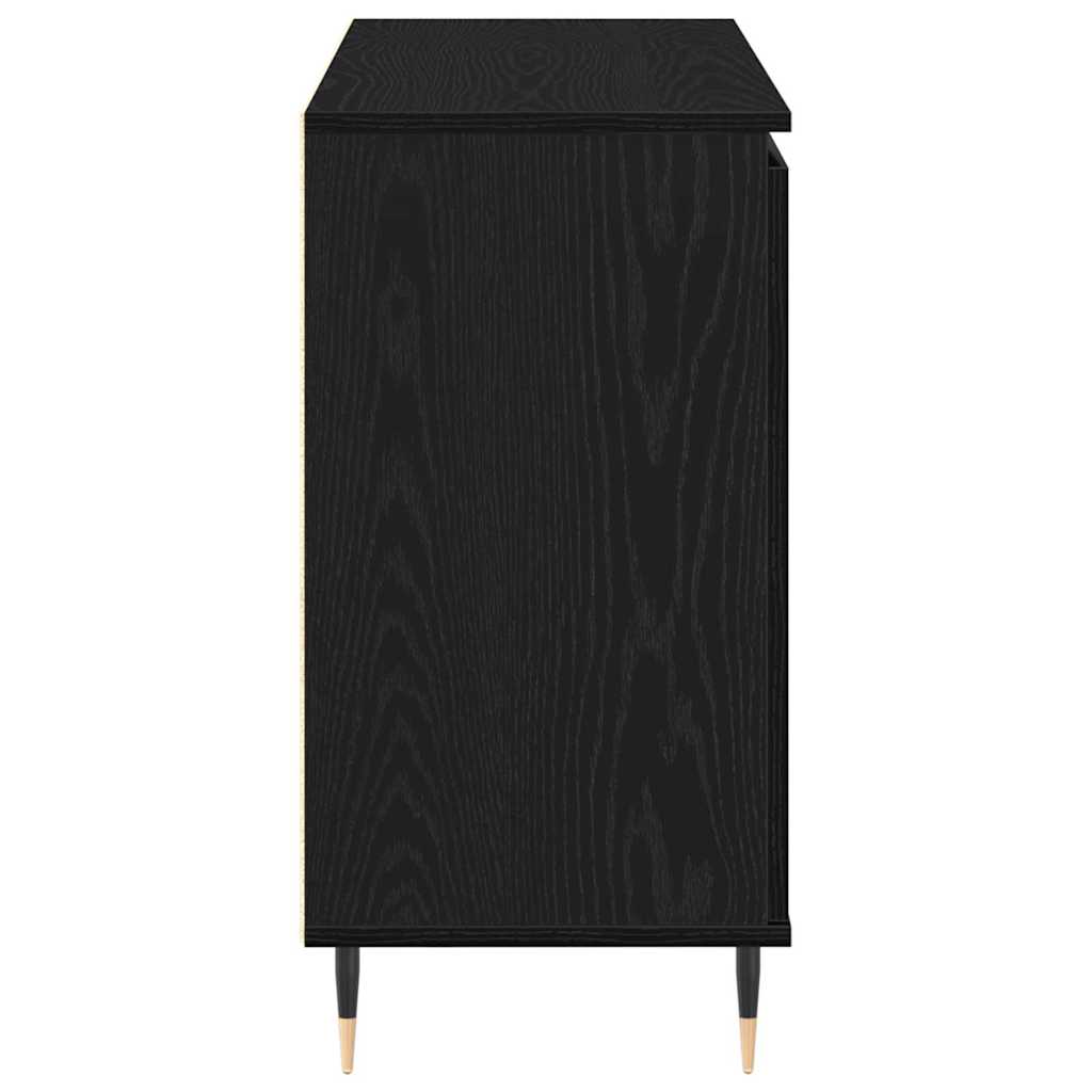 Sideboard Schwarze Eiche 101,5 x 35 x 70 cm Holzwerkstoff