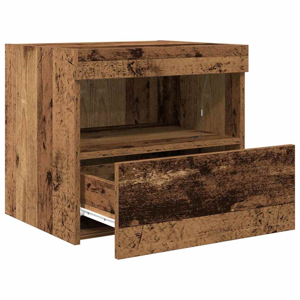 Nachtschrank 2 pcs Altholz 50 x 40 x 45 cm Holzwerkstoff