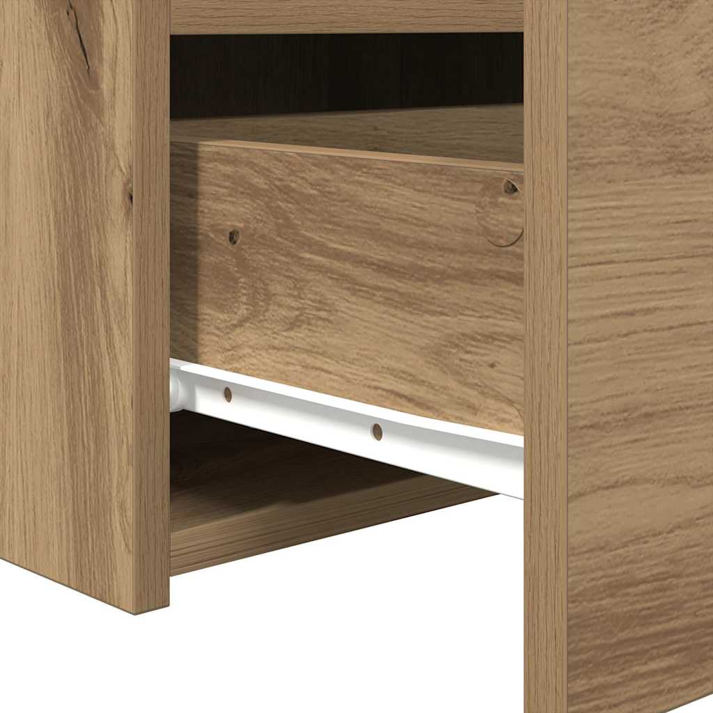 Nachtschrank 2 pcs Eiche handwerklich 50 x 40 x 45 cm