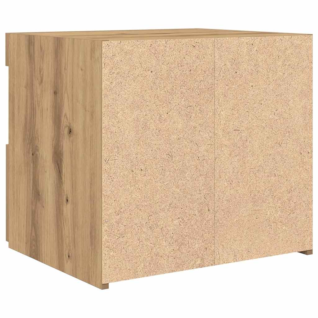 Nachtschrank 2 pcs Eiche handwerklich 50 x 40 x 45 cm