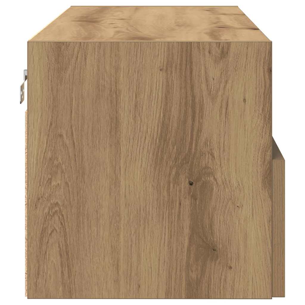 TV-Wandregal Artisan-Eiche 100x30x30cm Holzwerkstoff