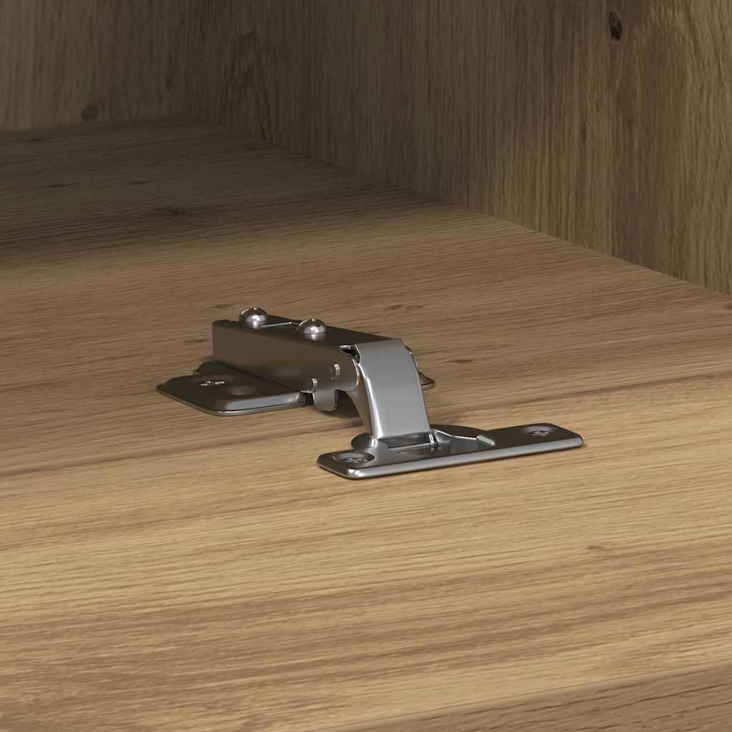 TVWandschrank 2 pcs Artisan-Eiche 100x30x30cm Engineered Wood