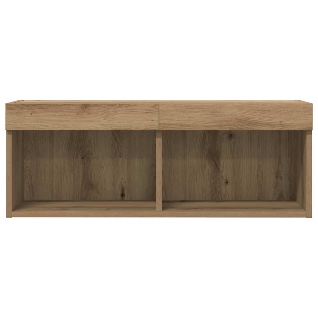 TV-Schränk 2 pcs Artisan Eiche 80 x 30 x 30 cm Holzwerkstoff