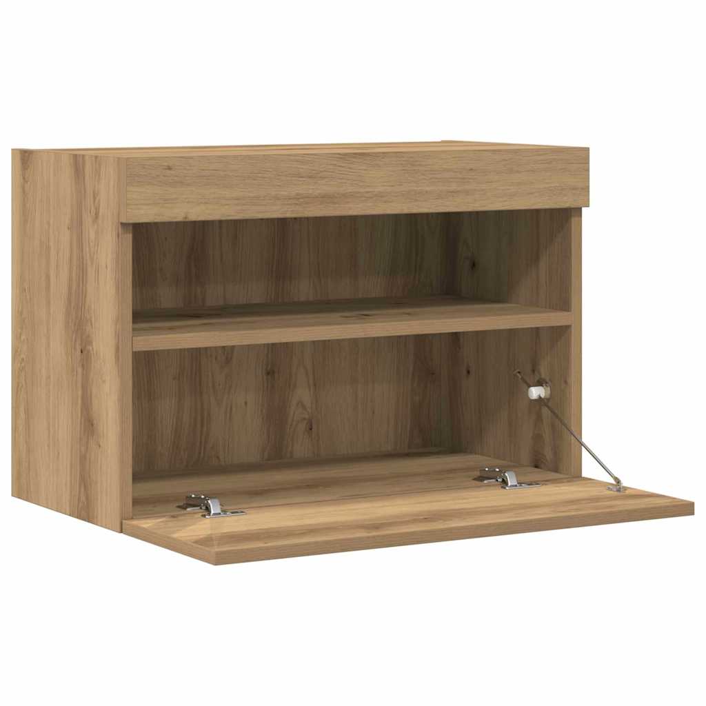 TV-Wandregal Artisan-Eiche 60 x 30 x 40 cm Holzwerkstoff