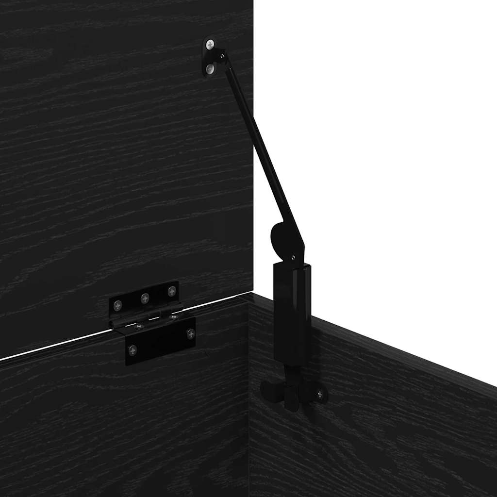 Aufbewahrungsbox Schwarz Eichen-Optik 100 x 42 x 46 cm