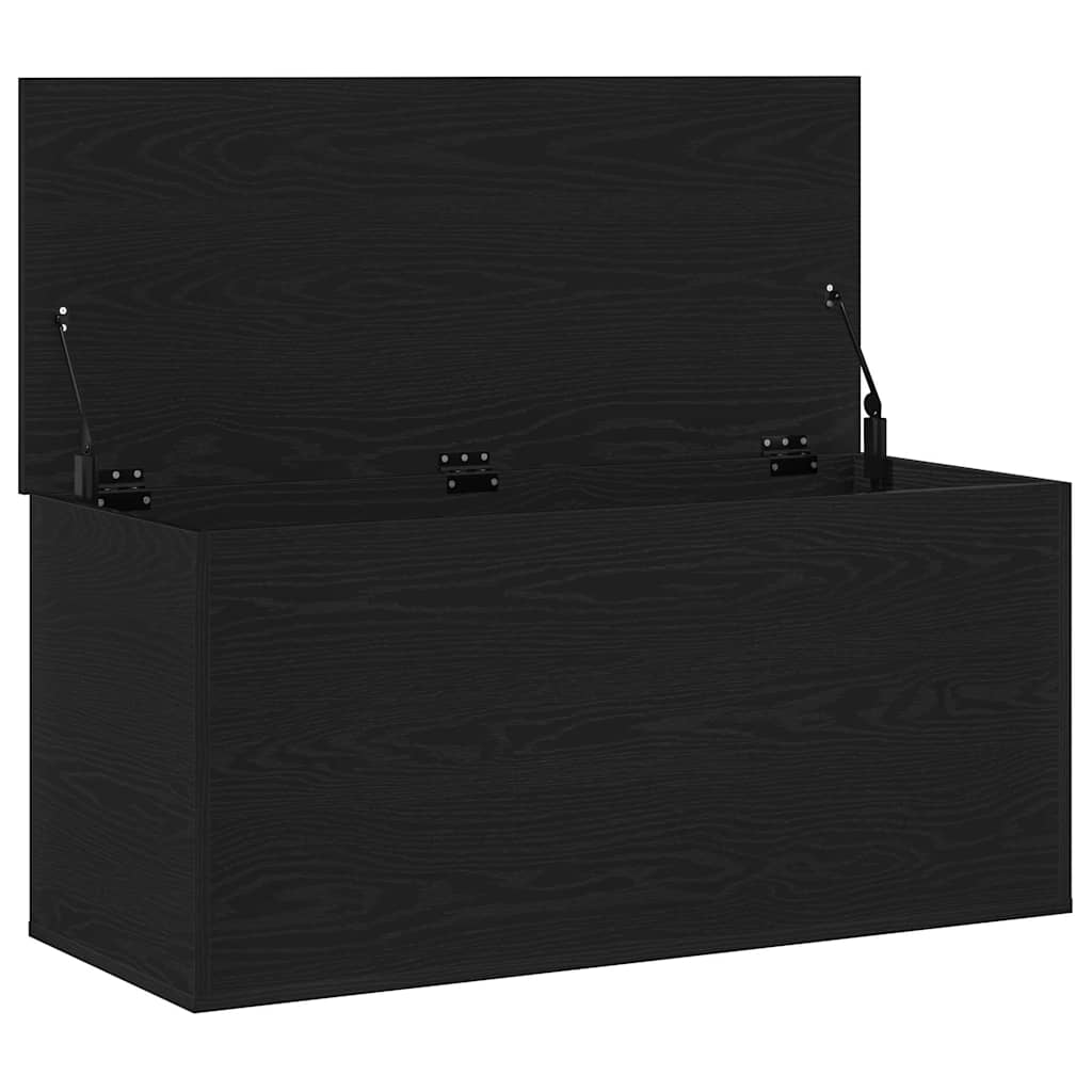 Aufbewahrungsbox Schwarz Eichen-Optik 100 x 42 x 46 cm