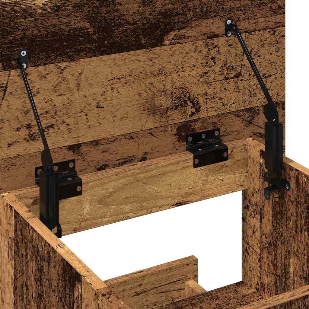 Podium mit Schubladen Altholz 55 x 55 x 107 cm Holzwerkstoff