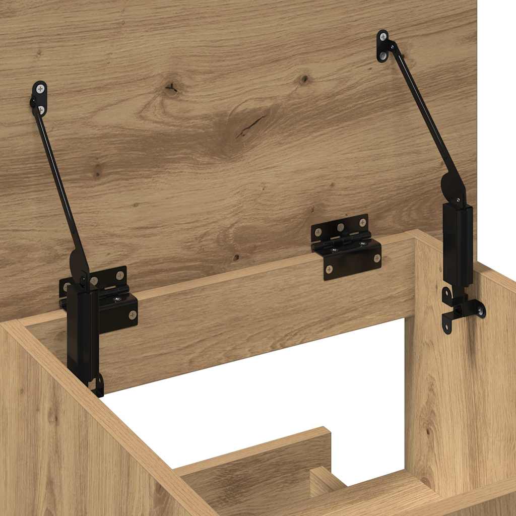 Podium Eiche handwerklich 55 x 55 x 107 cm Holzwerkstoff