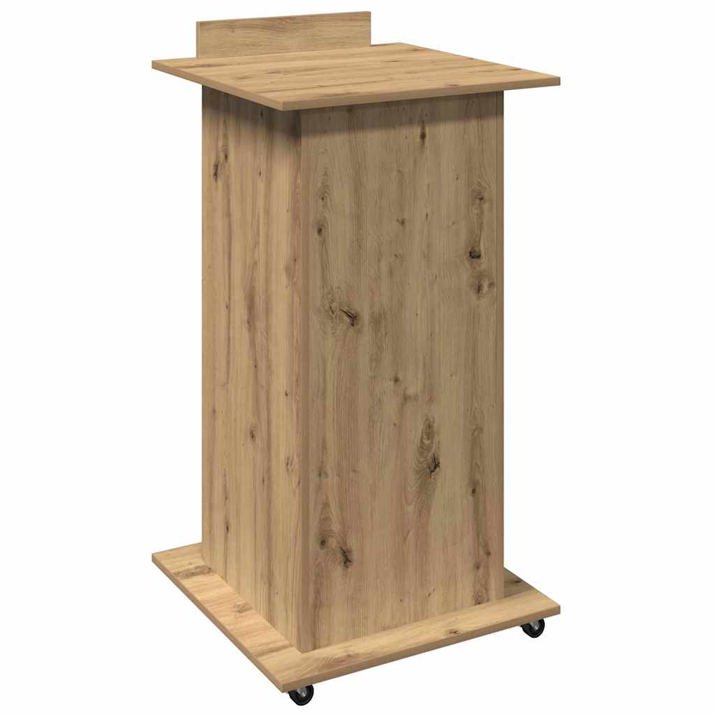 Podium Eiche handwerklich 55 x 55 x 107 cm Holzwerkstoff