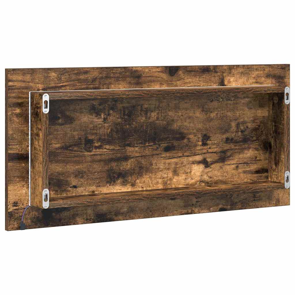 Badezimmer Spiegel Braun 80 x 8,5 x 37 cm Holzwerkstoff