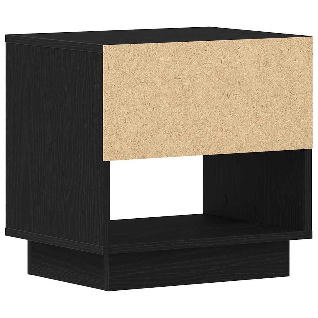 Nachttisch 2 pcs Schwarze Eiche 45 x 34 x 44 cm Holzwerkstoff