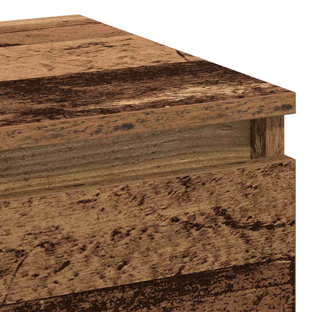 Nachttisch 2 pcs Altholz 40 x 35 x 50 cm Holzwerkstoff